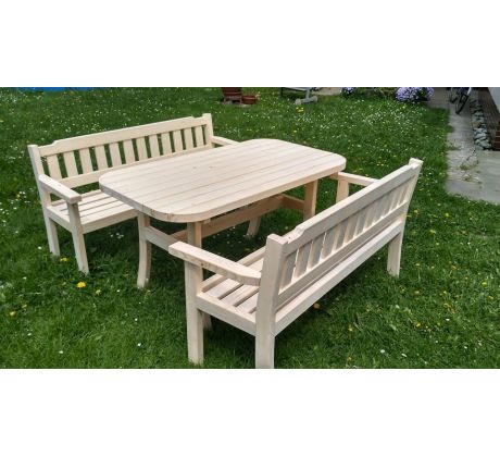 Set - stůl + 2 lavice