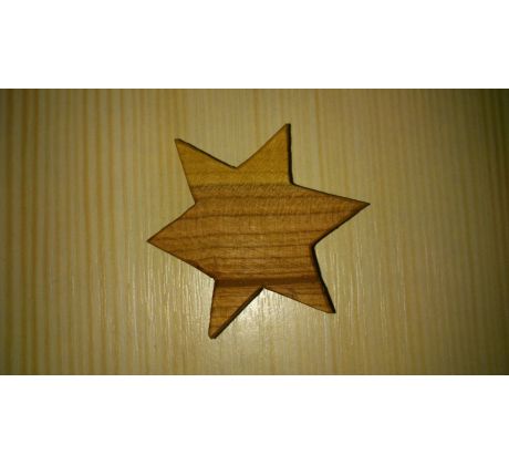 dřevěná hvězda